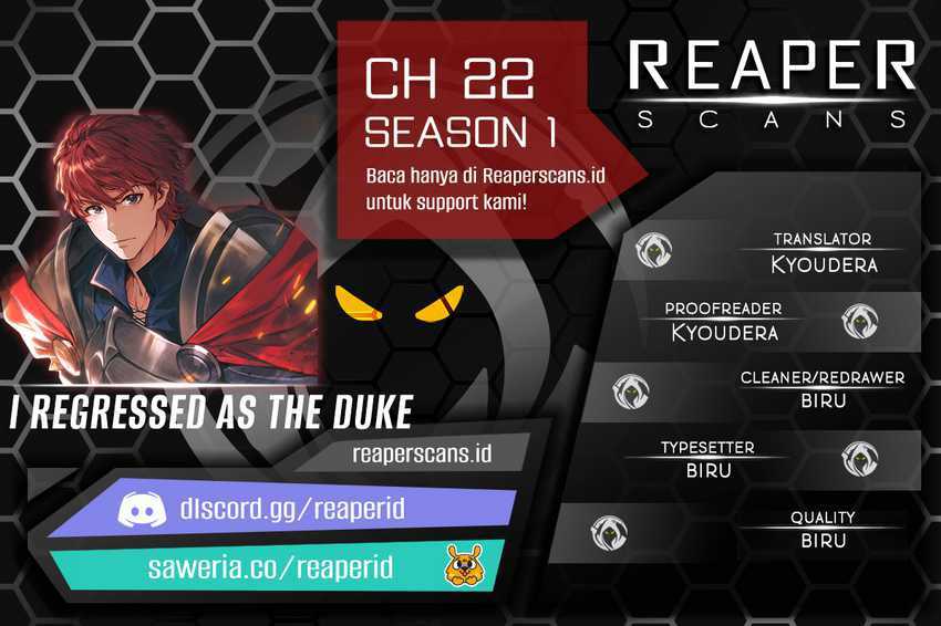 I Regressed As The Duke Chapter 22 halaman 1
