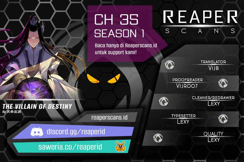 The Villain Of Destiny Chapter 35 halaman 1