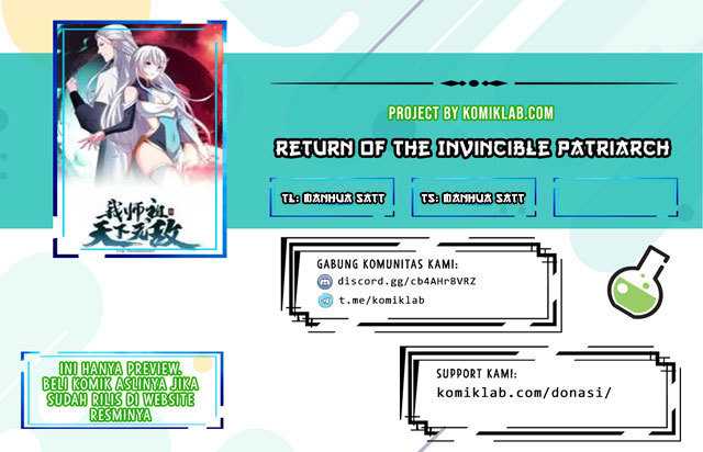 Return of the Invincible Patriarch Chapter 26 halaman 1